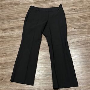 Ann Taylor Black Rayon/Nylon Blend Wide Leg Trouser Pants, Sz 14